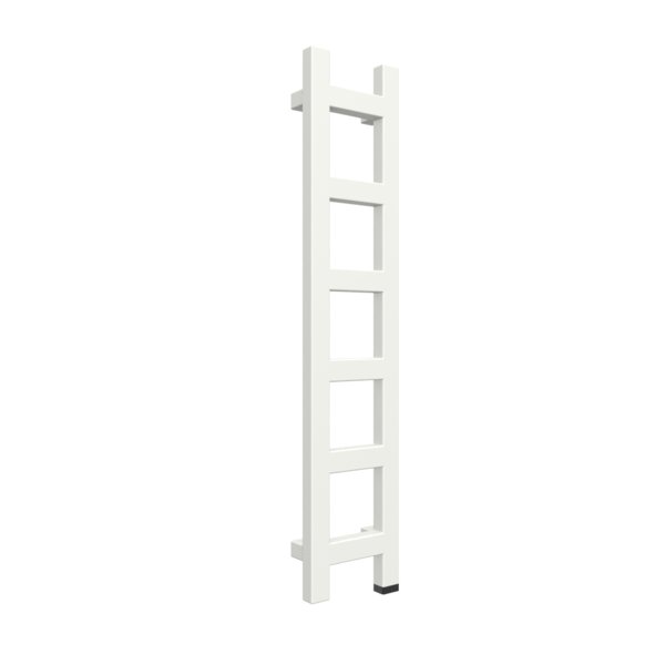 Grzejnik drabinkowy TERMA EASY ONE, podłączenie S8, wym. 960 x 200 mm, kolor biała ściana, moc 187W