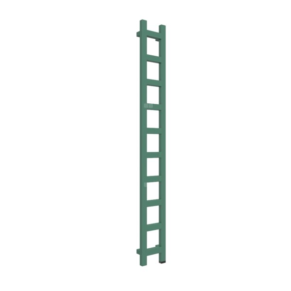 Grzejnik drabinkowy TERMA EASY ONE, podłączenie S8, wym. 1600 x 200 mm, kolor zielony patynowy RAL6000, moc 314W