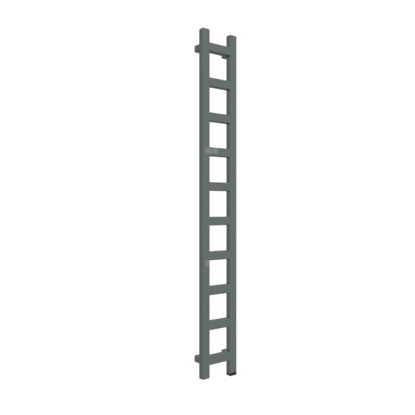 Grzejnik drabinkowy TERMA EASY ONE, podłączenie S8, wym. 1600 x 200 mm, kolor metaliczny szary, moc 314W