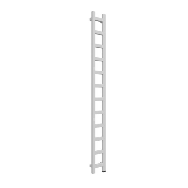 Grzejnik drabinkowy TERMA EASY ONE, podłączenie S8, wym. 1920 x 200 mm, kolor srebrny mat, moc 378W