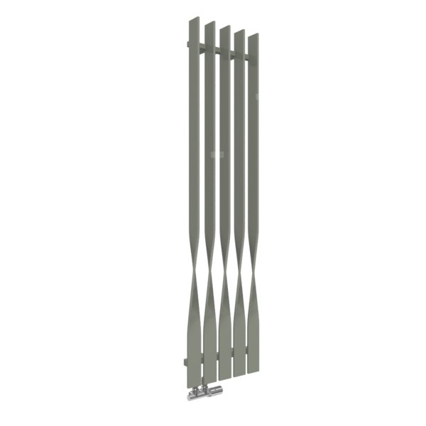 Grzejnik drabinkowy TERMA CYKLON V, podłączenie YL, wym. 1600 x 410 mm, kolor szary cementowy RAL7033, moc 704W