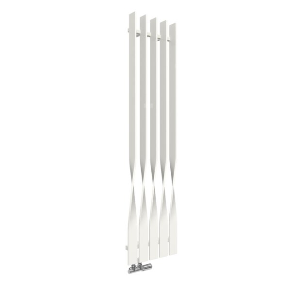 Grzejnik drabinkowy TERMA CYKLON V, podłączenie YL, wym. 1600 x 410 mm, kolor biały drogowy RAL9016, moc 704W