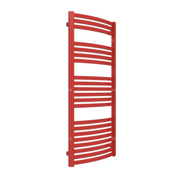 Grzejnik drabinkowy TERMA DEXTER, podłączenie Z1, wym. 1220 x 500 mm, kolor czerwony drogowy RAL3020, moc 541W