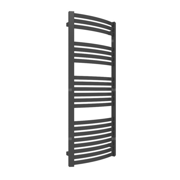 Grzejnik drabinkowy TERMA DEXTER, podłączenie SX, wym. 1220 x 500 mm, kolor czarny sygnałowy RAL9004, moc 541W