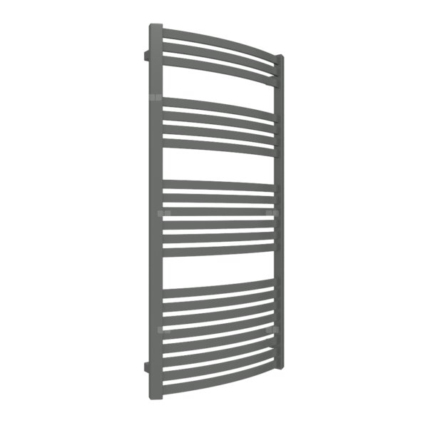 Grzejnik drabinkowy TERMA DEXTER, podłączenie ZX, wym. 1220 x 600 mm, kolor błyszcząca szarość, moc 640W