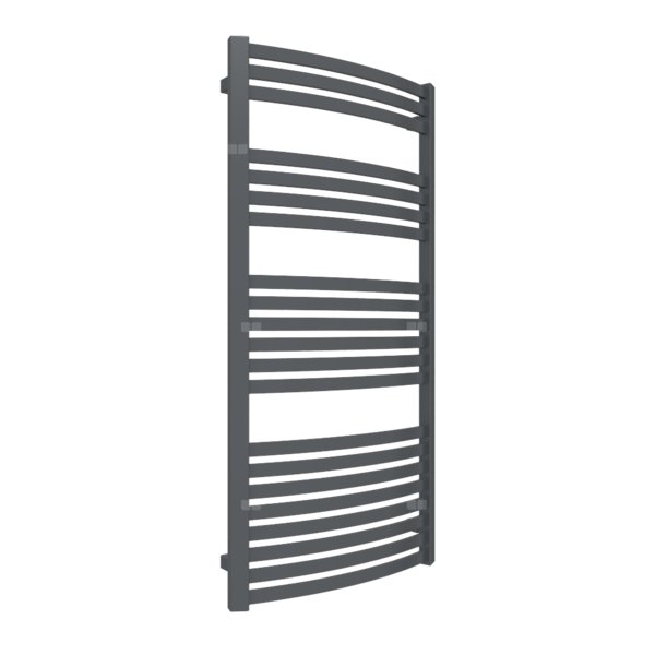 Grzejnik drabinkowy TERMA DEXTER, podłączenie SX, wym. 1220 x 600 mm, kolor czarny anodowy, moc 640W