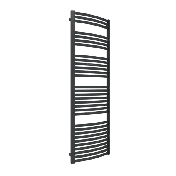 Grzejnik drabinkowy TERMA DEXTER, podłączenie Z1, wym. 1760 x 600 mm, kolor czarny jak kruk mat RAL9005, moc 906W
