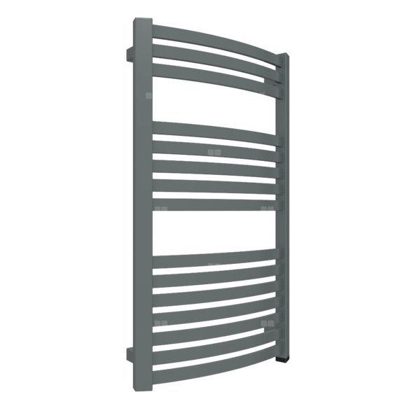 Grzejnik drabinkowy TERMA DEXTER ONE, podłączenie S1, wym. 860 x 500 mm, kolor metaliczny szary, moc 394W