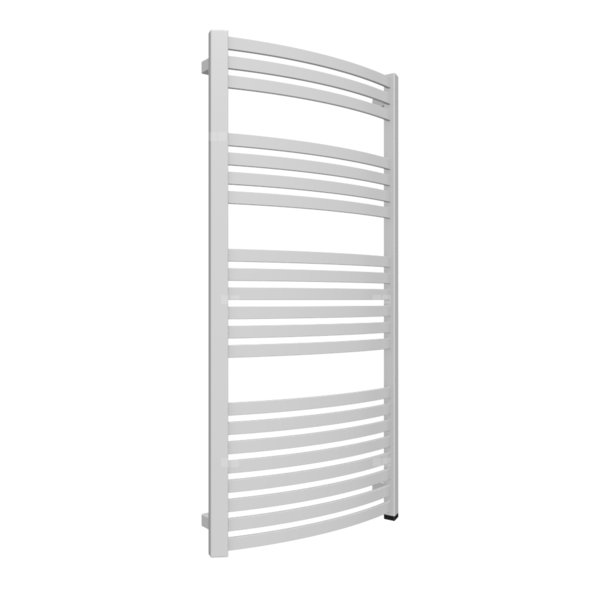 Grzejnik drabinkowy TERMA DEXTER ONE, podłączenie S1, wym. 1220 x 600 mm, kolor srebrny mat, moc 640W