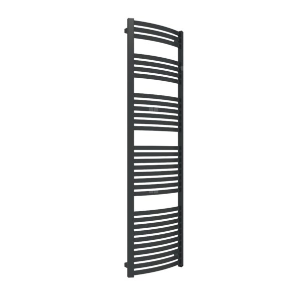 Grzejnik drabinkowy TERMA DEXTER ONE, podłączenie S1, wym. 1760 x 500 mm, kolor czarny jak kruk połysk RAL9005, moc 762W