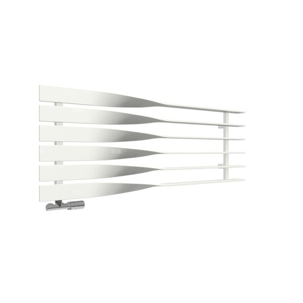 Grzejnik drabinkowy TERMA CYKLON H, podłączenie O8, wym. 495 x 1300 mm, kolor biała ściana, moc 597W