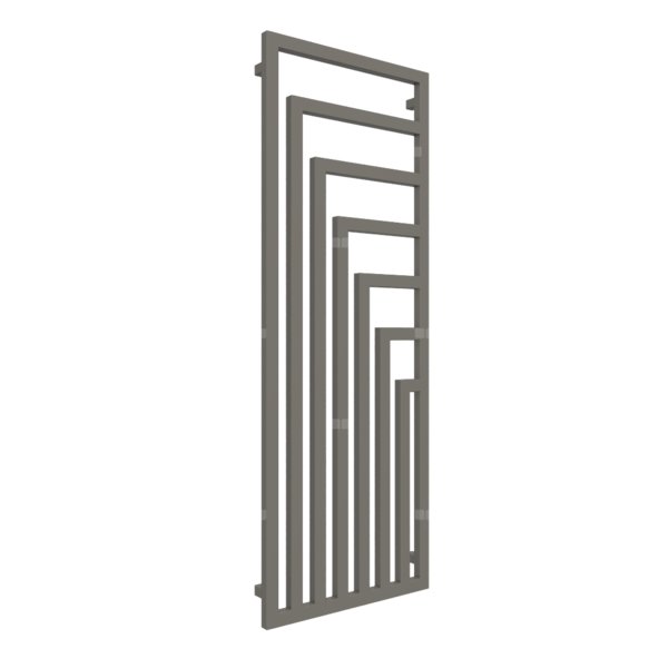 Grzejnik drabinkowy TERMA ANGUS V, podłączenie ZX, wym. 1620 x 600 mm, kolor szary kwarcytowy RAL7039, moc 905W