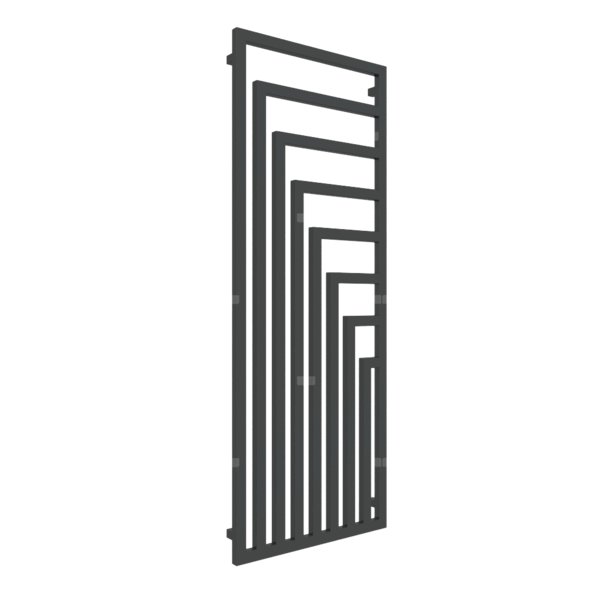 Grzejnik drabinkowy TERMA ANGUS V, podłączenie Y8, wym. 1780 x 680 mm, kolor czarny RAL9011, moc 1116W