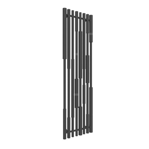 Grzejnik drabinkowy TERMA Cane, podłączenie Z1, wym. 1300 x 390 mm, kolor czarny sygnałowy RAL9004, moc 569W