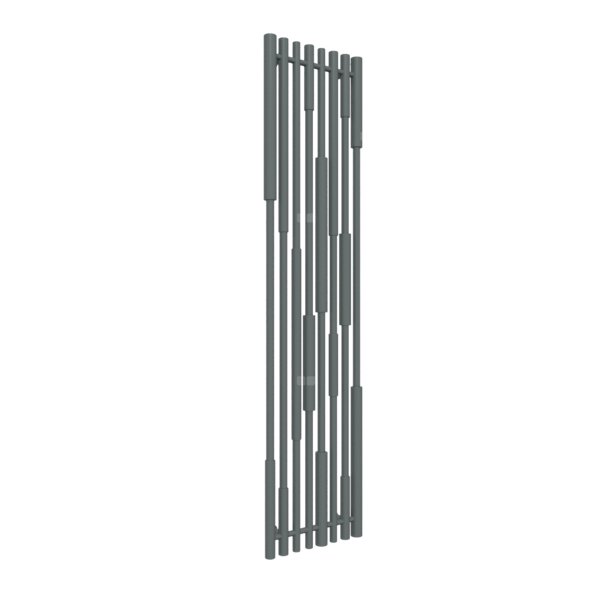 Grzejnik drabinkowy TERMA Cane, podłączenie Z8, wym. 1600 x 390 mm, kolor metaliczny szary, moc 670W