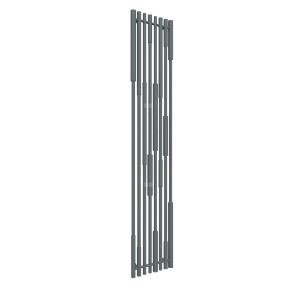 Grzejnik drabinkowy TERMA Cane, podłączenie ZX, wym. 1900 x 390 mm, kolor metaliczny szary, moc 768W