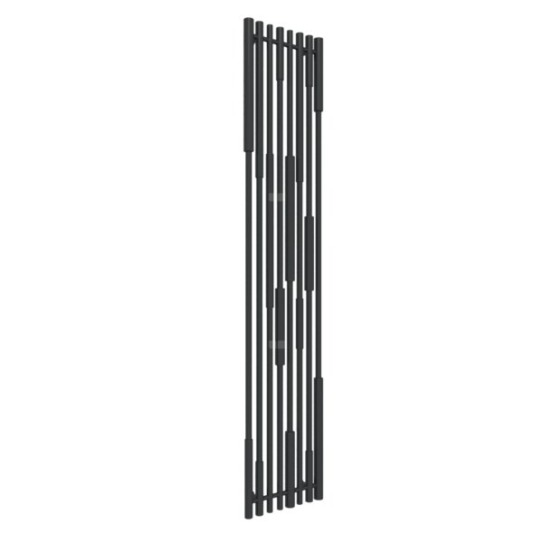 Grzejnik drabinkowy TERMA Cane, podłączenie YP, wym. 1900 x 390 mm, kolor czarny jak kruk soft RAL9005, moc 768W