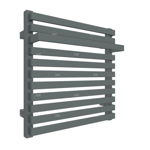 Grzejnik drabinkowy TERMA CITY, podłączenie Z8, wym. 510 x 500 mm, kolor metaliczny szary, moc 304W