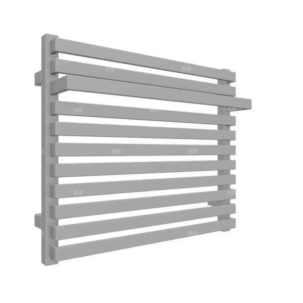 Grzejnik drabinkowy TERMA CITY, podłączenie ZX, wym. 510 x 600 mm, kolor jasne aluminium metaliczny RAL9006, moc 362W