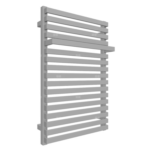 Grzejnik drabinkowy TERMA CITY, podłączenie SX, wym. 780 x 500 mm, kolor jasne aluminium metaliczny RAL9006, moc 455W