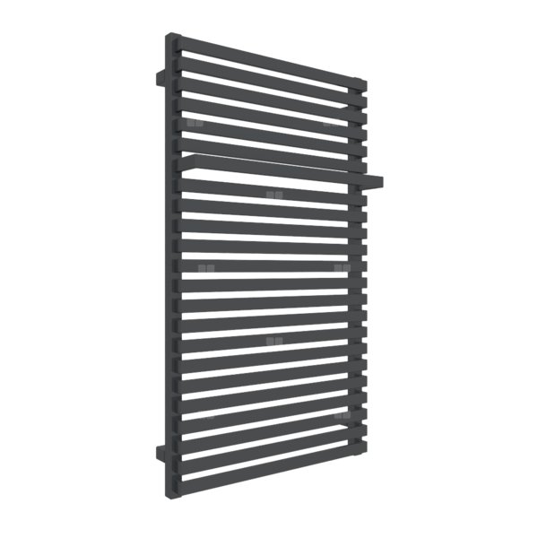Grzejnik drabinkowy TERMA CITY, podłączenie P3, wym. 1050 x 600 mm, kolor metaliczna czerń, moc 714W