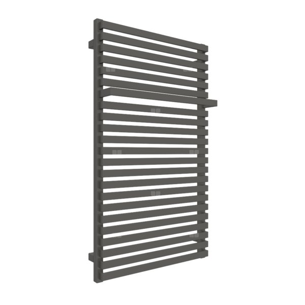 Grzejnik drabinkowy TERMA CITY, podłączenie ZX, wym. 1050 x 600 mm, kolor szary ciemny RAL7022, moc 714W