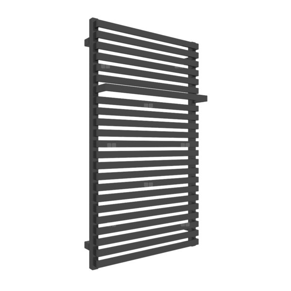 Grzejnik drabinkowy TERMA CITY, podłączenie ZX, wym. 1050 x 600 mm, kolor czarny sygnałowy RAL9004, moc 714W