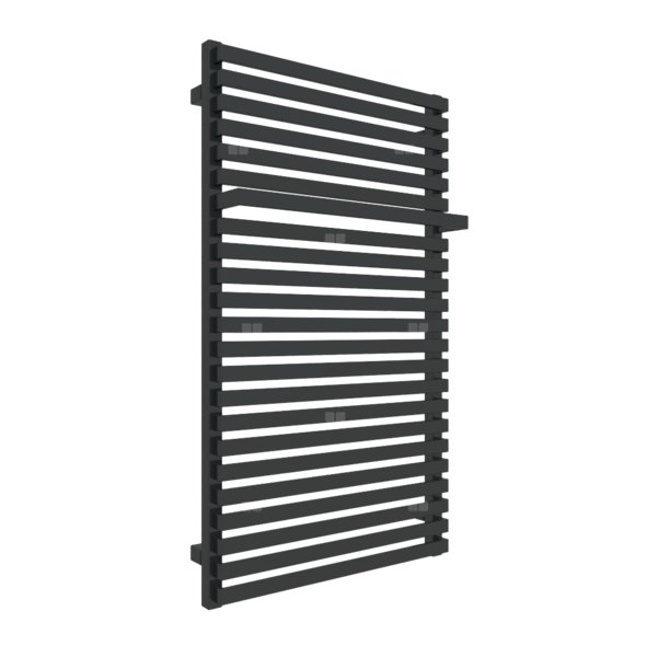 Grzejnik drabinkowy TERMA CITY, podłączenie 5L, wym. 1050 x 600 mm, kolor czarny jak kruk soft RAL9005, moc 714W