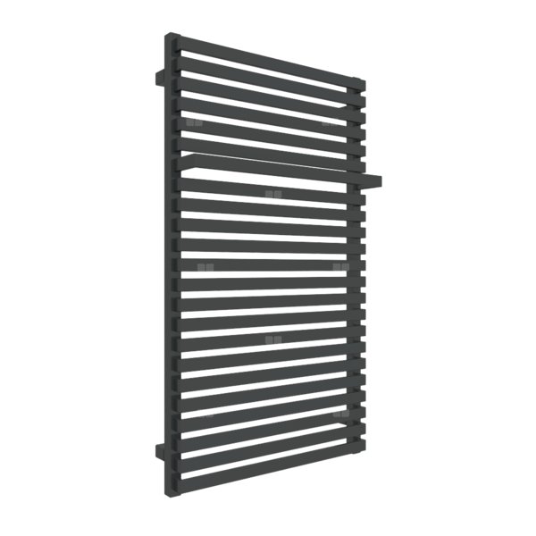 Grzejnik drabinkowy TERMA CITY, podłączenie SX, wym. 1050 x 600 mm, kolor czarny RAL9011, moc 714W