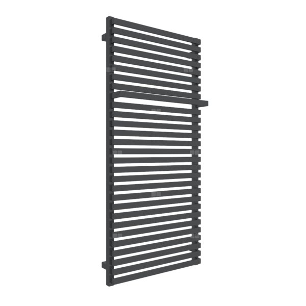 Grzejnik drabinkowy TERMA CITY, podłączenie SX, wym. 1320 x 600 mm, kolor szary czarny RAL7021, moc 879W