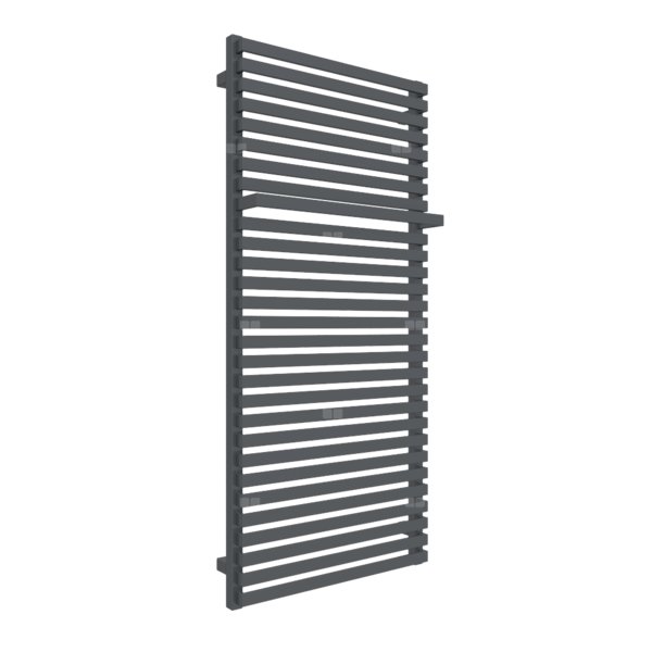 Grzejnik drabinkowy TERMA CITY, podłączenie SX, wym. 1320 x 600 mm, kolor czarny anodowy, moc 879W