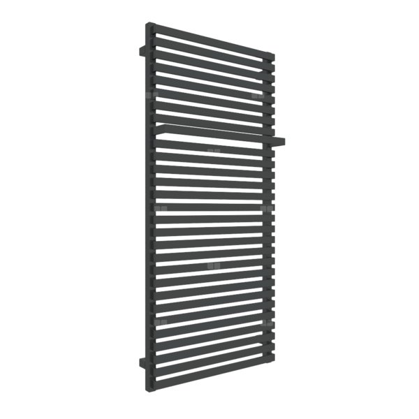 Grzejnik drabinkowy TERMA CITY, podłączenie ZX, wym. 1320 x 600 mm, kolor czarny RAL9011, moc 879W