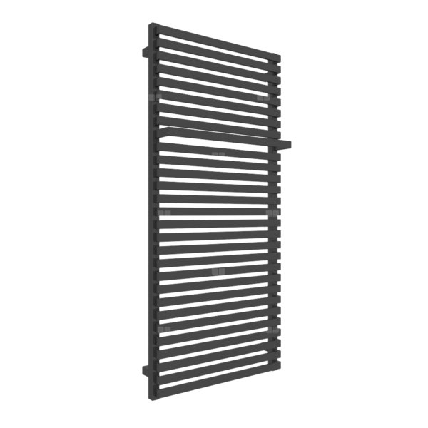 Grzejnik drabinkowy TERMA CITY, podłączenie SX, wym. 1320 x 600 mm, kolor czarny RAL9017, moc 879W