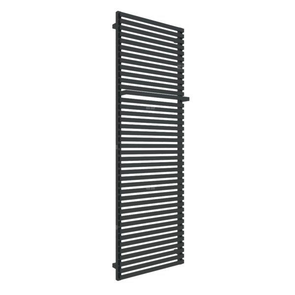 Grzejnik drabinkowy TERMA CITY, podłączenie SX, wym. 1860 x 600 mm, kolor czarny jak kruk soft RAL9005, moc 1227W