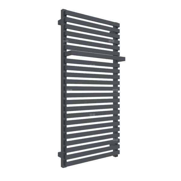 Grzejnik drabinkowy TERMA CITY ONE, podłączenie S1, wym. 1050 x 500 mm, kolor szary antracytowy RAL7016, moc 600W