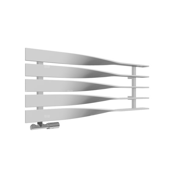 Grzejnik drabinkowy TERMA CYKLON H, podłączenie O8, wym. 410 x 1000 mm, kolor srebrny mat, moc 408W
