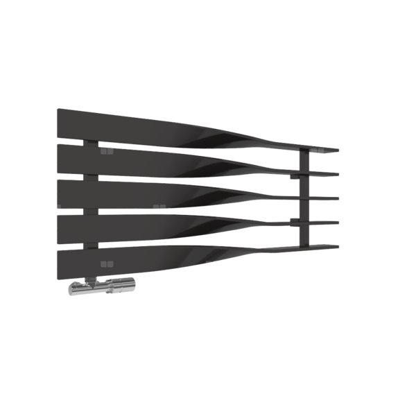 Grzejnik drabinkowy TERMA CYKLON H, podłączenie O1, wym. 410 x 1000 mm, kolor heban, moc 408W