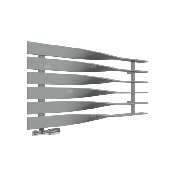 Grzejnik drabinkowy TERMA CYKLON H, podłączenie O1, wym. 495 x 1000 mm, kolor szary drogowy a RAL7042, moc 490W
