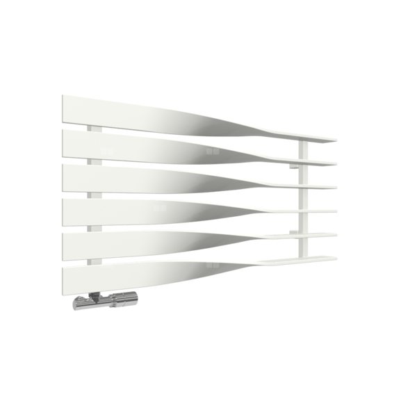 Grzejnik drabinkowy TERMA CYKLON H, podłączenie O1, wym. 495 x 1000 mm, kolor biały sygnałowy RAL9003, moc 490W