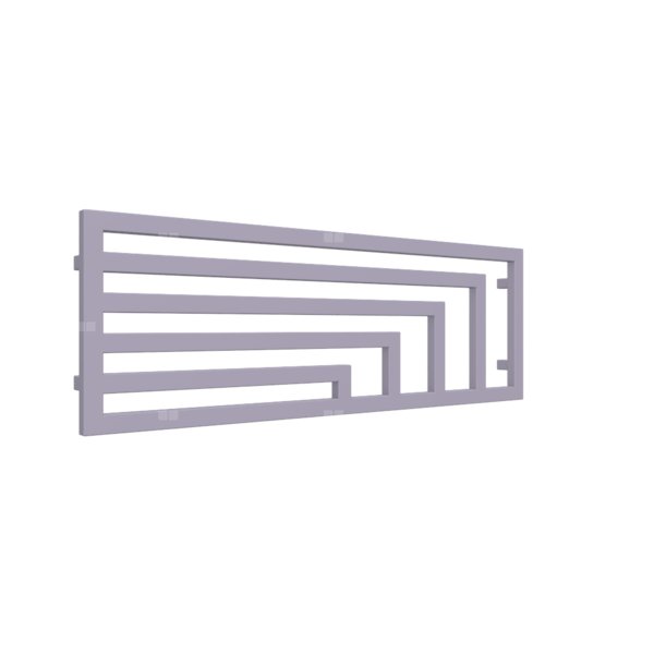 Grzejnik drabinkowy TERMA ANGUS H, podłączenie YP, wym. 440 x 1300 mm, kolor jagodowy, moc 538W