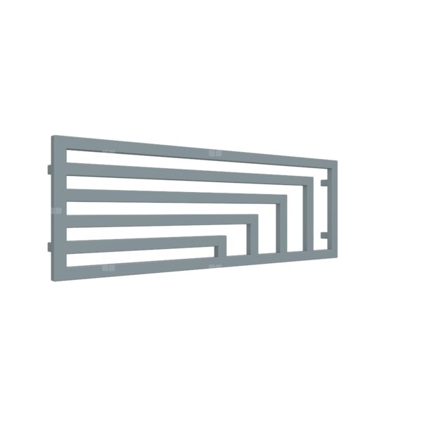 Grzejnik drabinkowy TERMA ANGUS H, podłączenie YP, wym. 440 x 1300 mm, kolor szary popielaty RAL7000, moc 538W