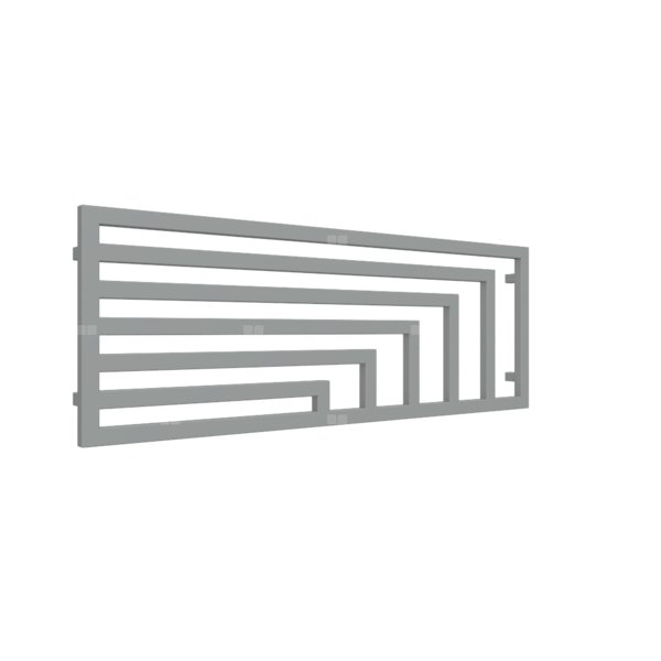 Grzejnik drabinkowy TERMA ANGUS H, podłączenie YL, wym. 520 x 1460 mm, kolor szary drogowy a RAL7042, moc 680W