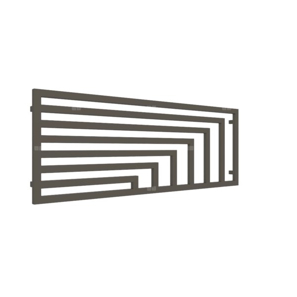 Grzejnik drabinkowy TERMA ANGUS H, podłączenie YP, wym. 600 x 1620 mm, kolor afrykański brąz, moc 841W