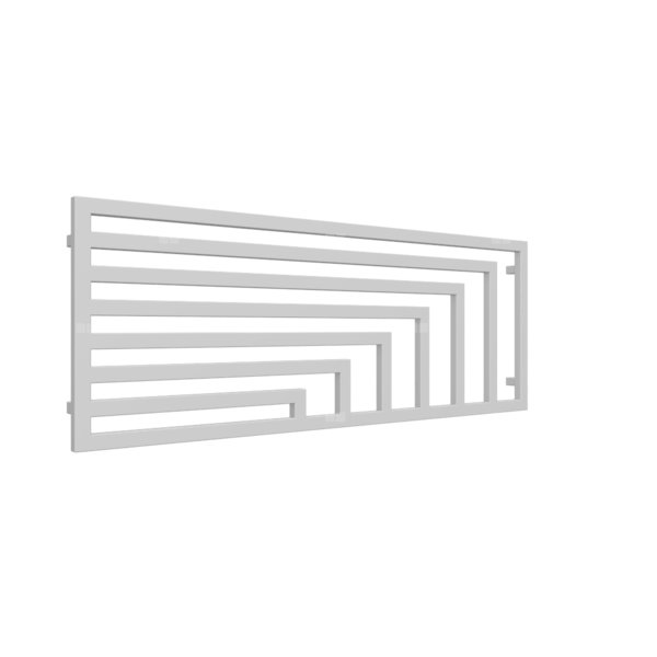 Grzejnik drabinkowy TERMA ANGUS H, podłączenie YP, wym. 600 x 1620 mm, kolor efekt chromu, moc 841W