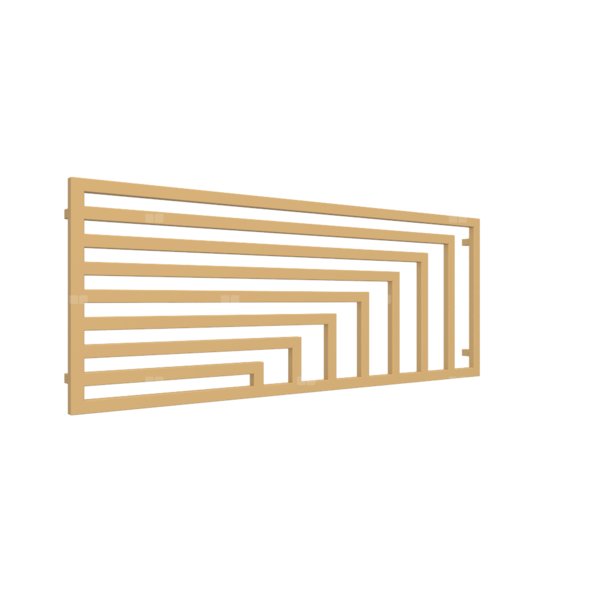 Grzejnik drabinkowy TERMA ANGUS H, podłączenie SX, wym. 680 x 1780 mm, kolor złoty połysk, moc 1022W