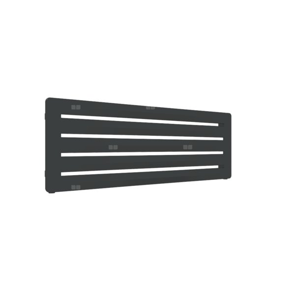 Grzejnik drabinkowy TERMA Aero H, podłączenie YL, wym. 410 x 1200 mm, kolor nowy czarny krokodyl, moc 480W