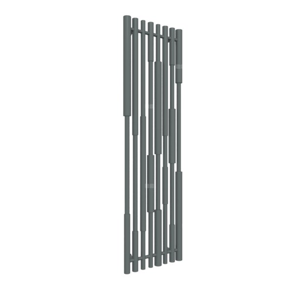 Grzejnik drabinkowy TERMA Cane, podłączenie ZX, wym. 1300 x 390 mm, kolor grafit, moc 569W