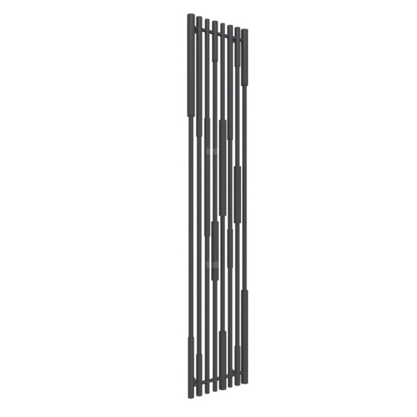 Grzejnik drabinkowy TERMA Cane, podłączenie YP, wym. 1900 x 390 mm, kolor szary czarny RAL7021, moc 768W