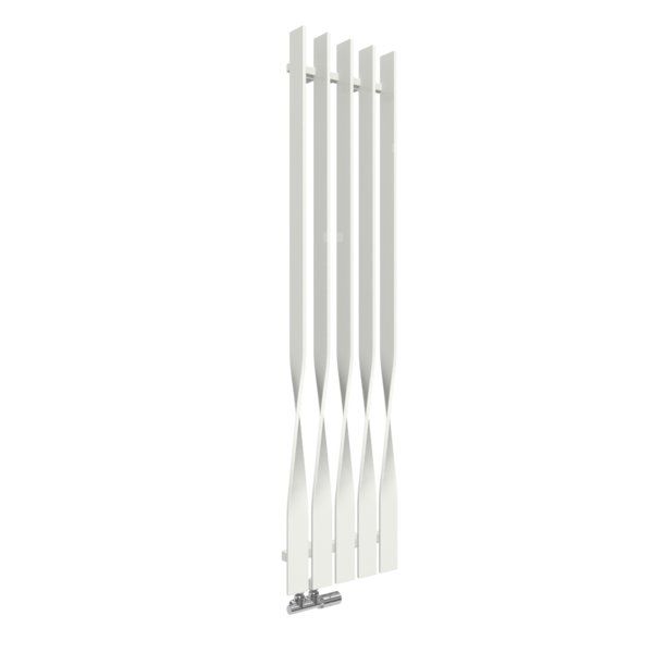 Grzejnik drabinkowy TERMA CYKLON V, podłączenie YL, wym. 1600 x 410 mm, kolor biały sygnałowy RAL9003, moc 704W