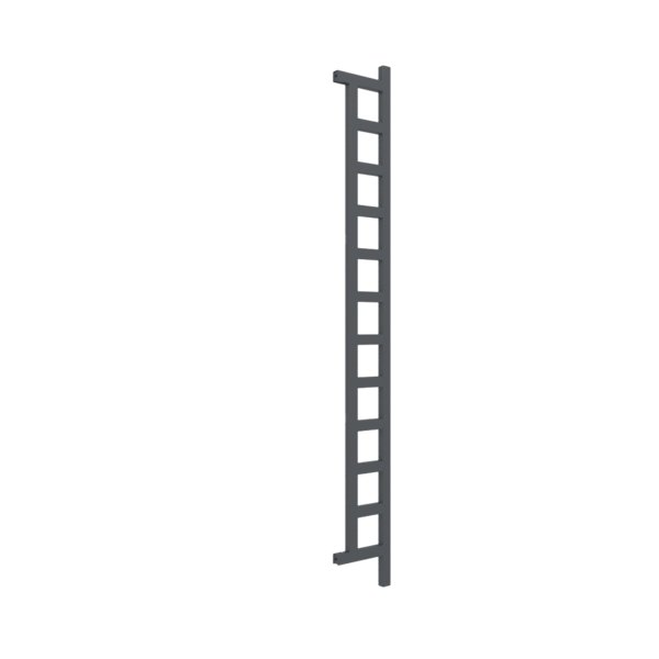 Grzejnik drabinkowy TERMA EASY, podłączenie O1, wym. 1980 x 200 mm, kolor szary antracytowy RAL7016, moc 378W
